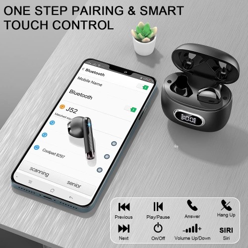 camaras y audio - Audifonos inalambricos J52 True Wireless Earbuds 3