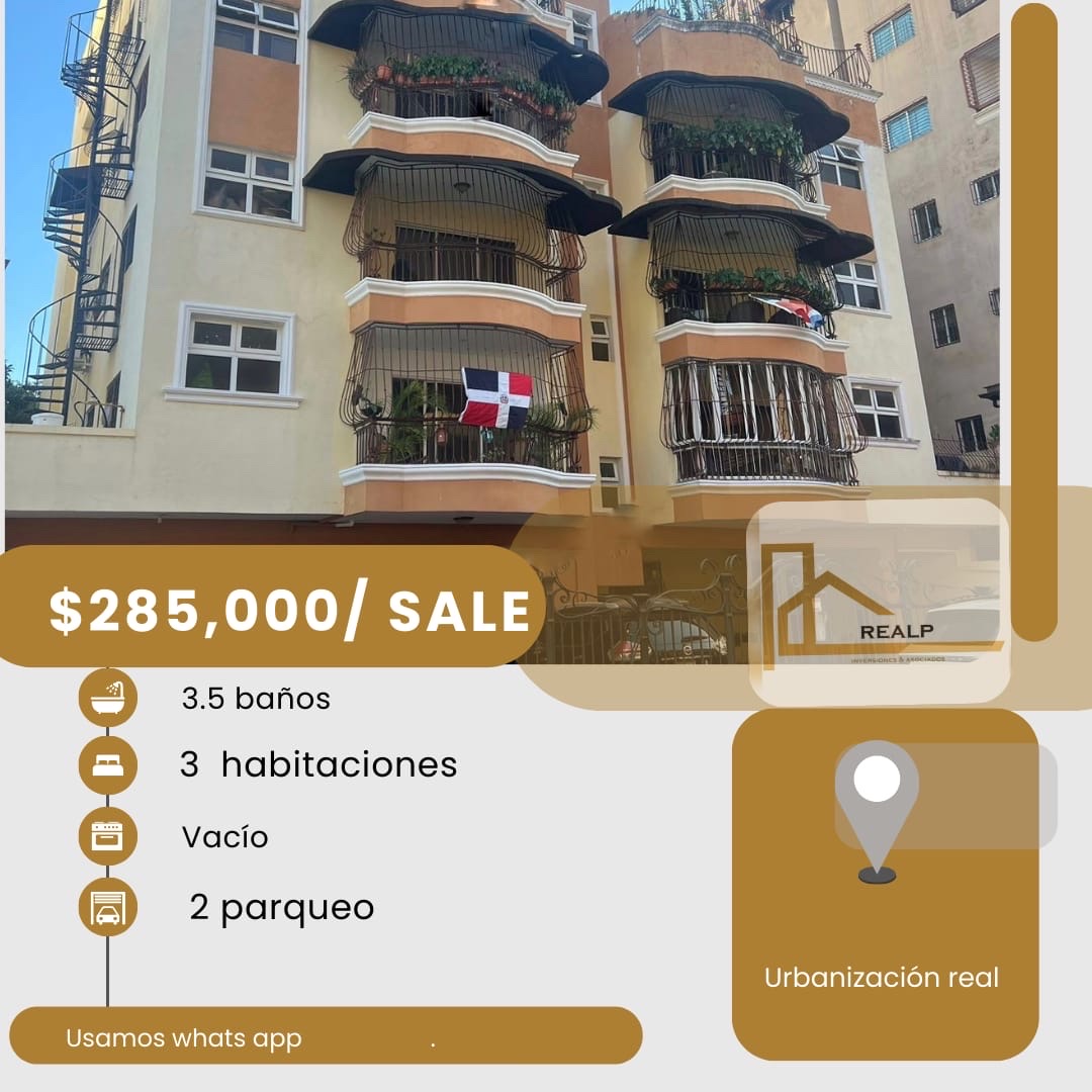 apartamentos - hermoso apartamento en zona céntrica urbanización real  0