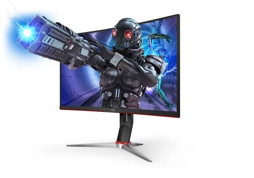 computadoras y laptops - Monitor AOC 24 Pulgadas Led Curv 1080p 165HZ AMD FreeSync Premiun 5