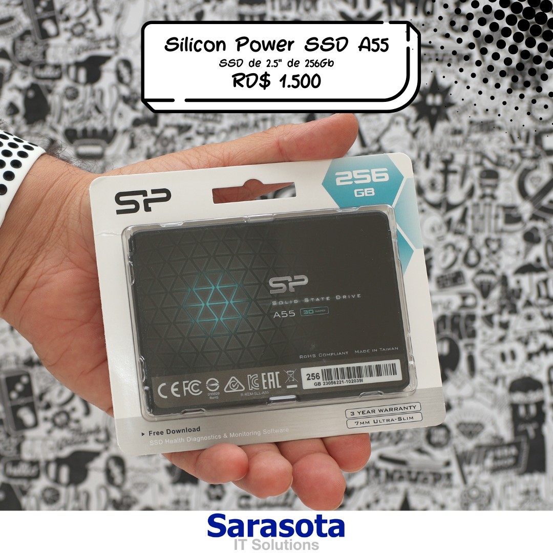 accesorios para electronica - SSD 256Gb Disco Estado Sólido marca Silicon Power con garantía 1 año