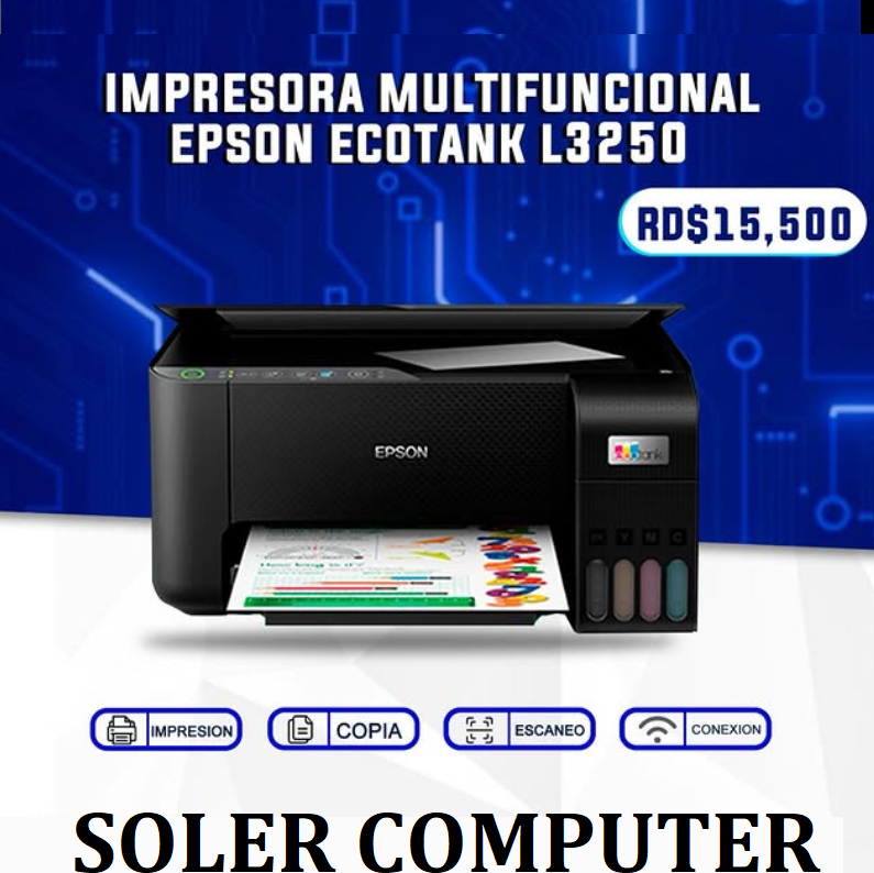 impresoras y scanners - Impresora Multifuncional Epson ecotank l3250 impre