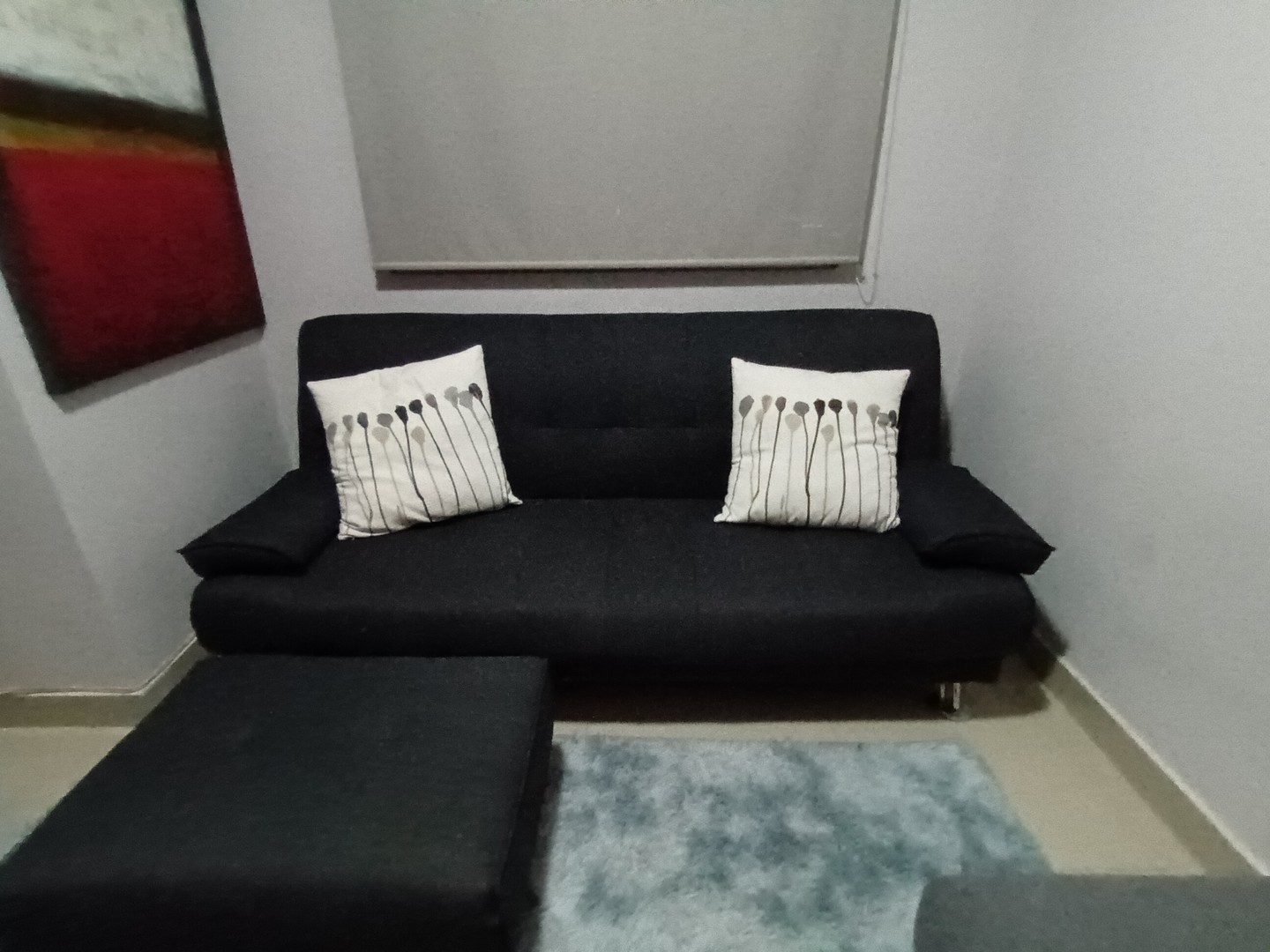 muebles y colchones - Sofa cama y otomán 5