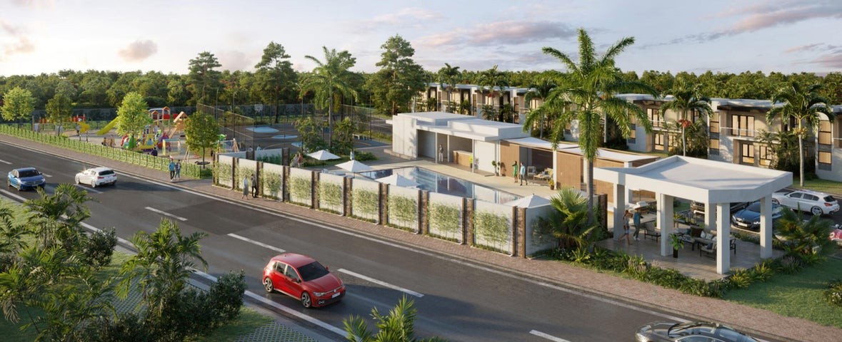 casas - Proyecto en venta Punta Cana #24-2031 tres dormitorios, terraza, BBQ, seguridad. 7