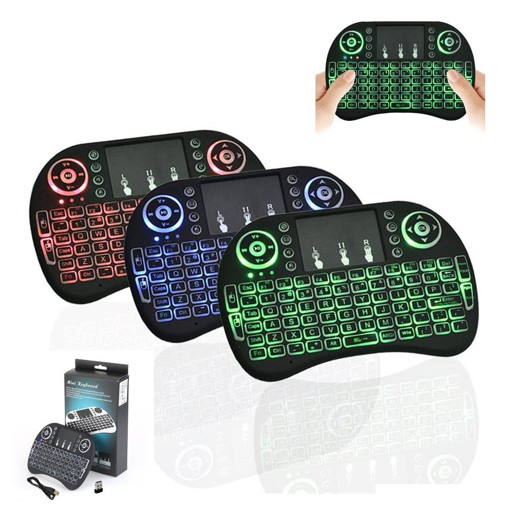 tv - Mini teclado con luz para Smart TV, TV Box, PC o Laptop