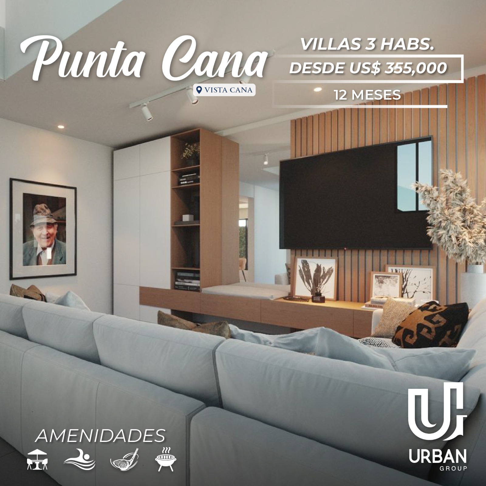 casas vacacionales y villas - Villas en Vistacana Punta Cana 3