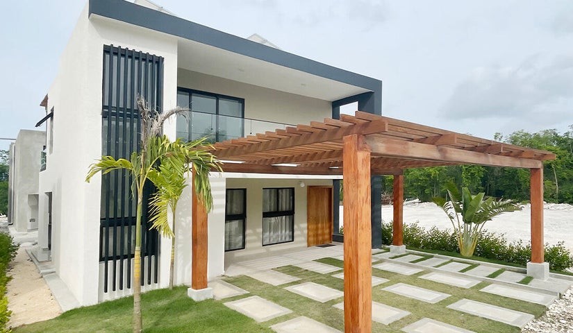 casas - Proyecto en venta Punta Cana #24-2031 tres dormitorios, terraza, BBQ, seguridad. 8