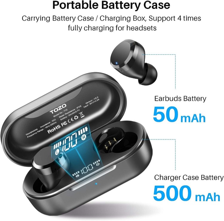 camaras y audio - Tozo Auriculares inalambricos T12 Bluetooth de alta calidad de sonido 2