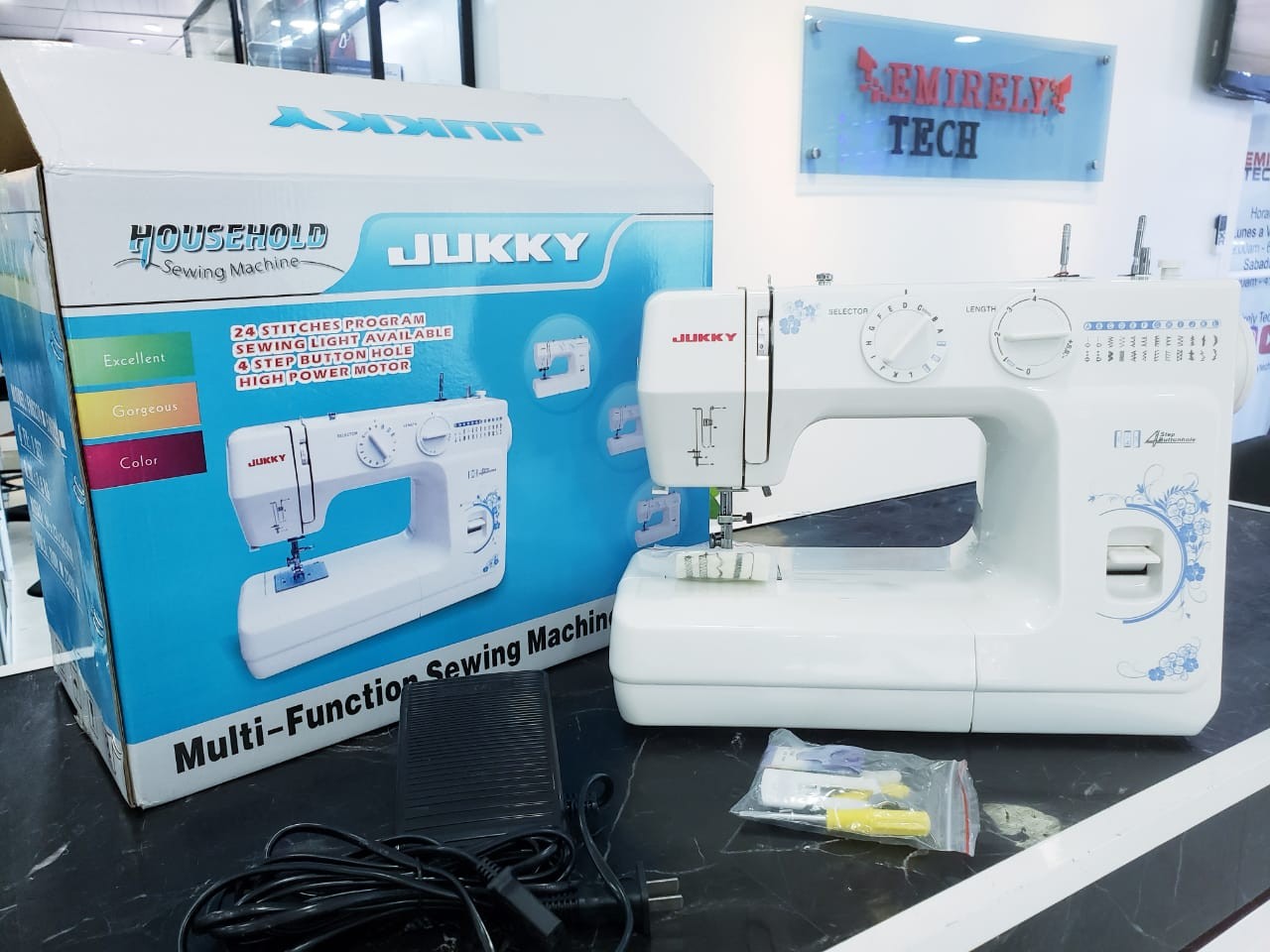 equipos profesionales - Maquina de coser Electrica multifuncional profesional JUKKY FH6224 6