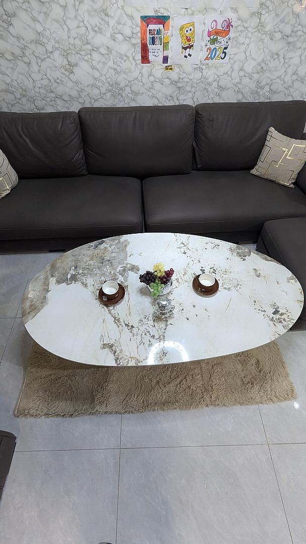 muebles y colchones - Mesa de Tope con acabado tipo Mármol. Elegancia y Modernidad para tu Sala 2