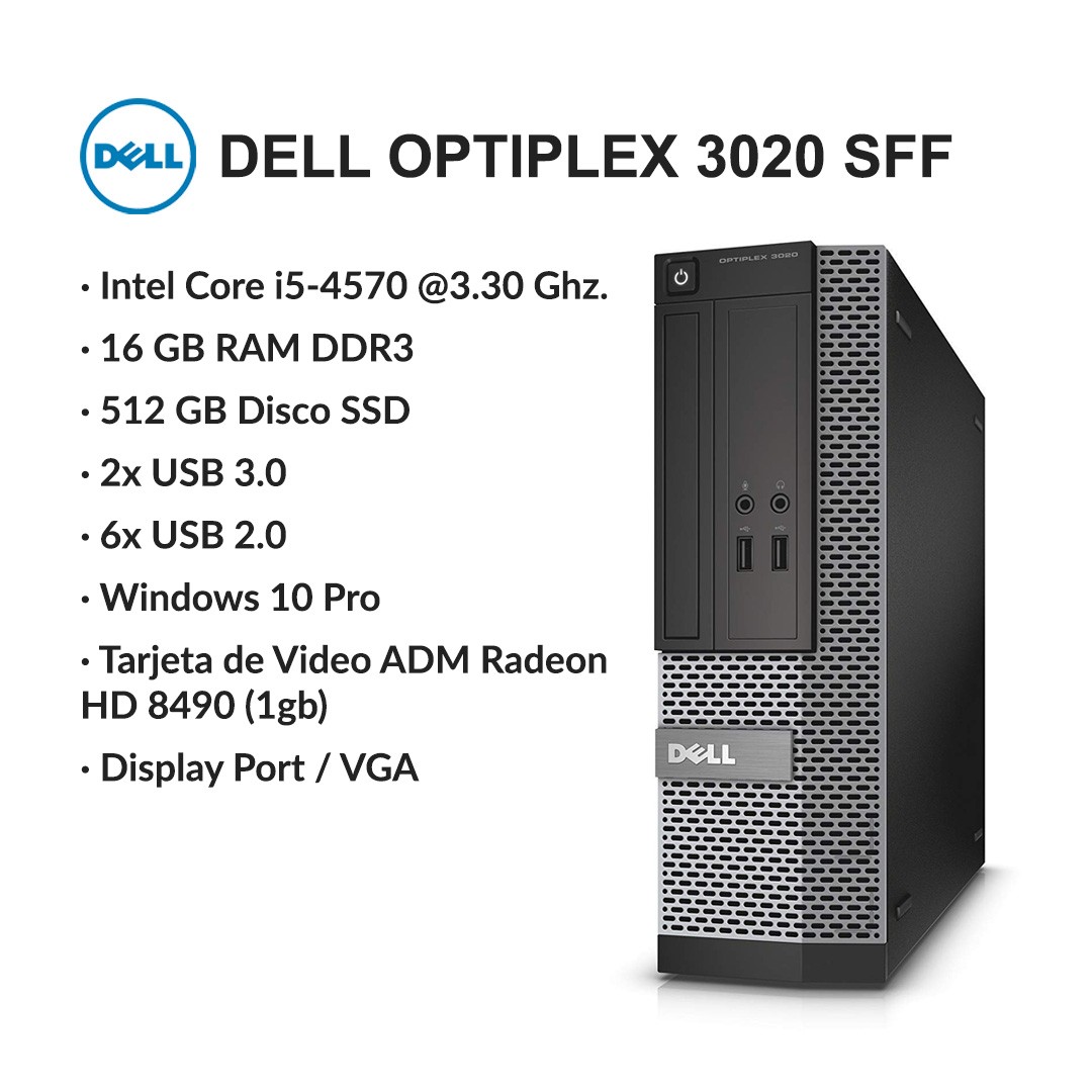 computadoras y laptops - Computadoras Dell Optiplex 3020 (solo CPU)