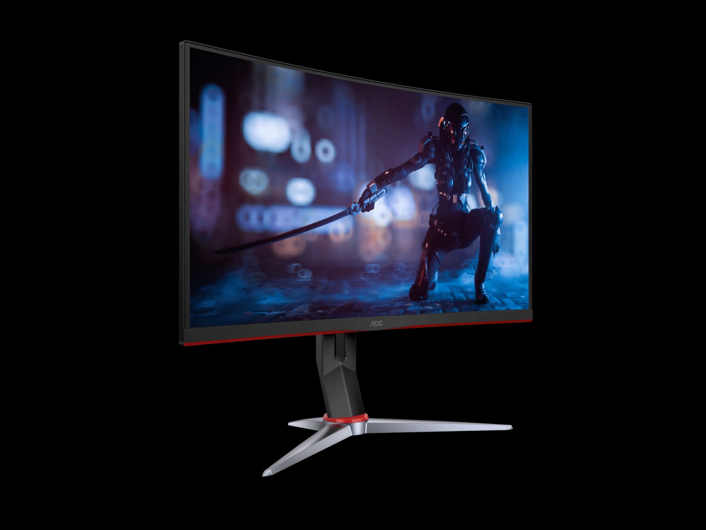 computadoras y laptops - Monitor AOC 24 Pulgadas Led Curv 1080p 165HZ AMD FreeSync Premiun 4