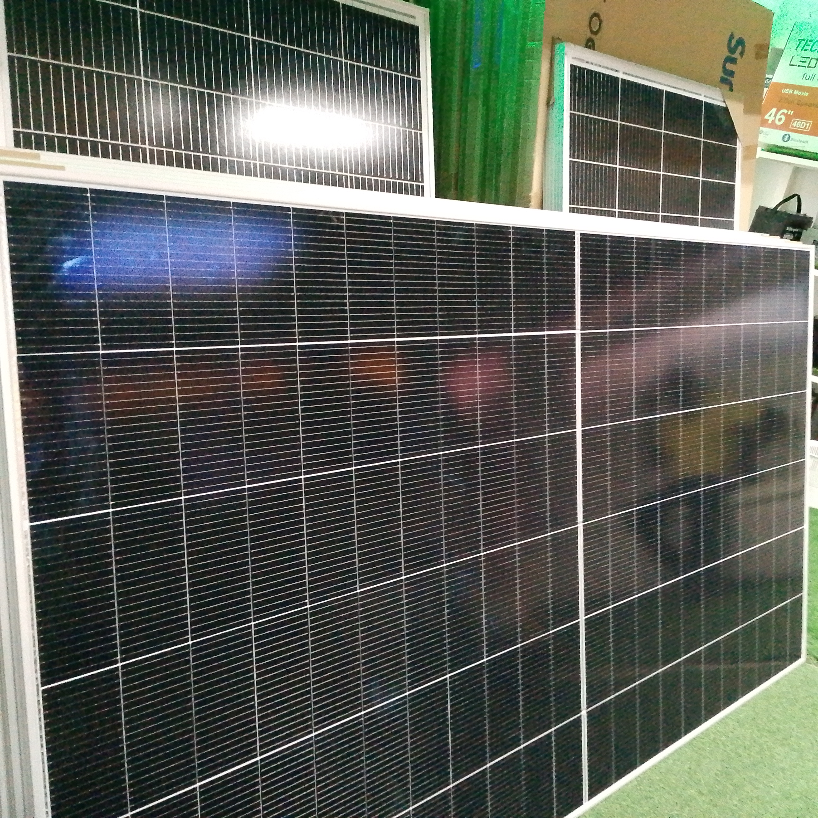 plantas e inversores - panel solar vifavial disponible ✅