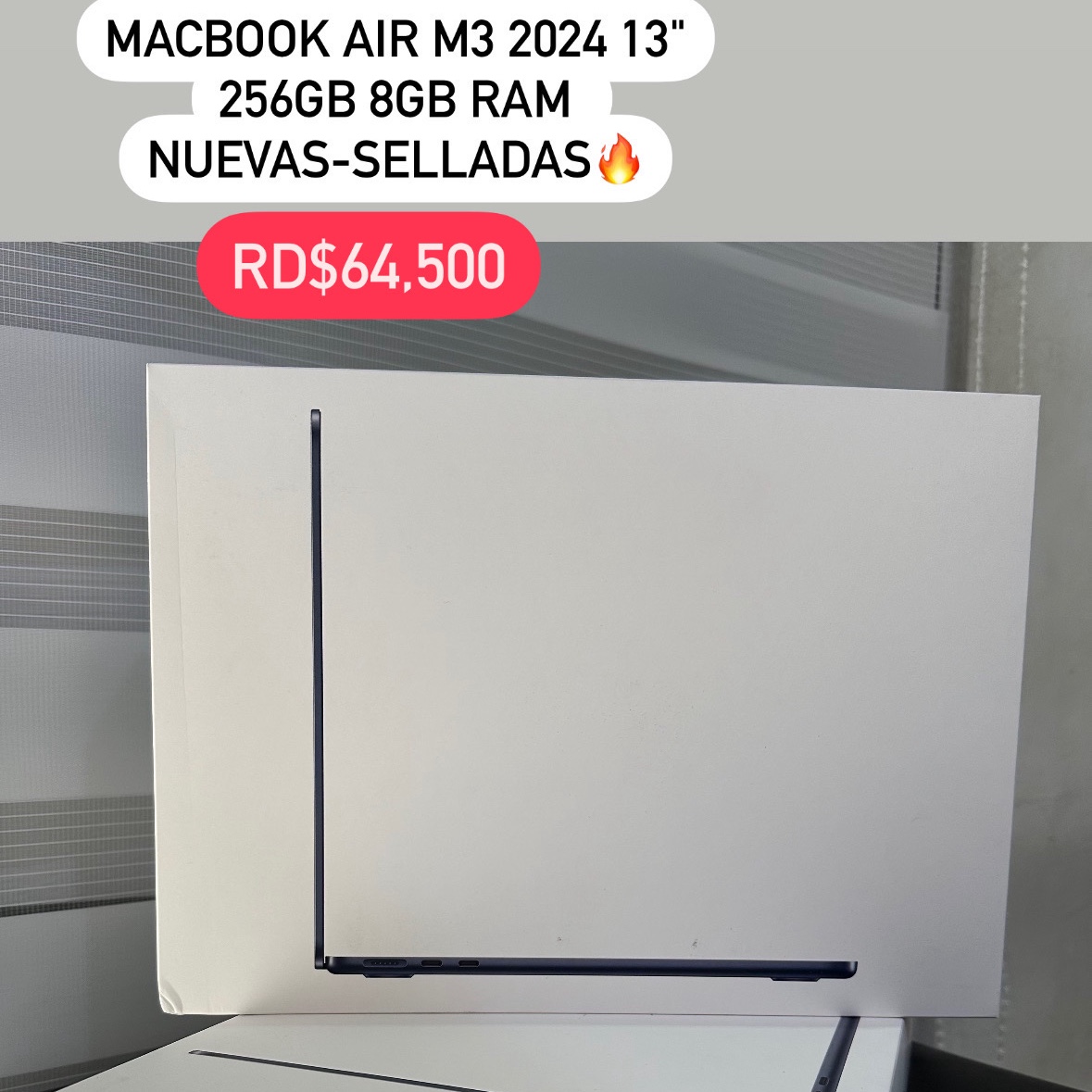 computadoras y laptops - OFERTAZA MACBOOK AIR M3 13" 256GB 8GB RAM SELLADA 🔥🔥