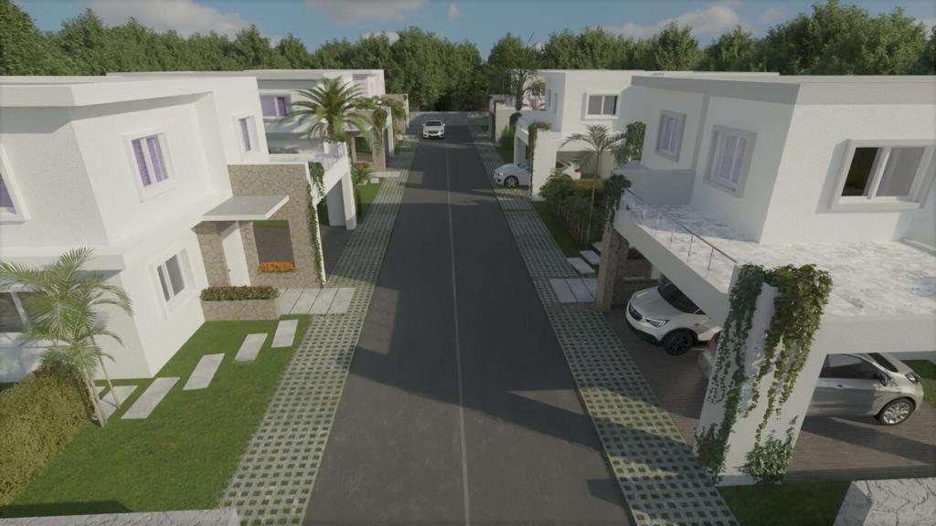 casas vacacionales y villas - Modernas villas de 3 habitaciones en Bávaro 0