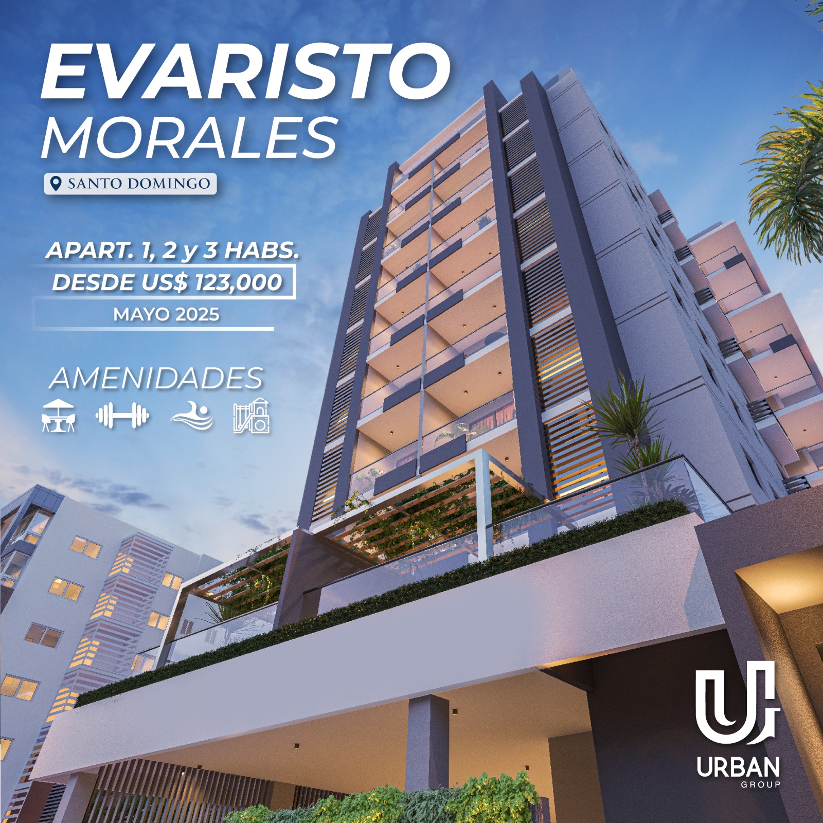 apartamentos - Apartamentos de 1, 2 y 3 Habs en Evaristo Morales  1