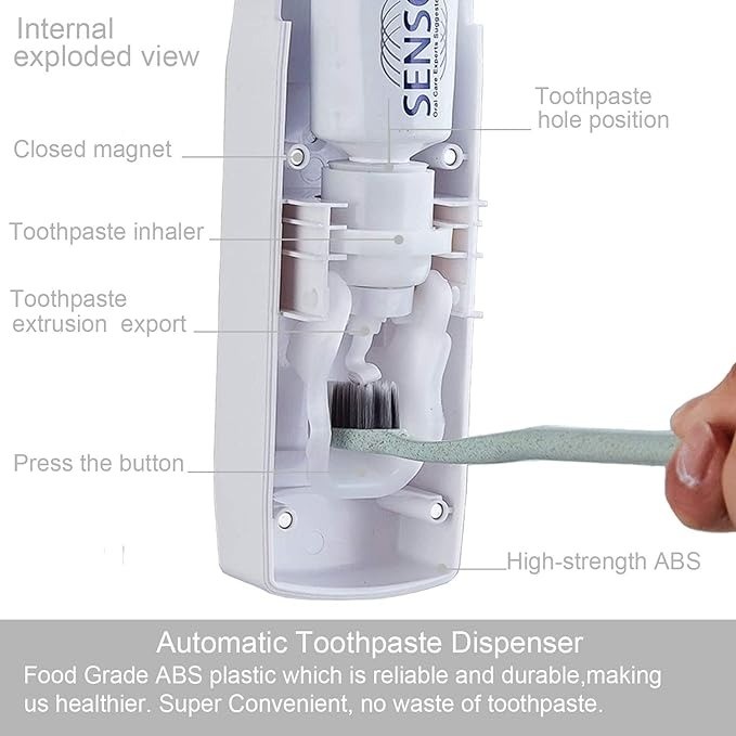 decoración y accesorios - DISPENSADOR DE CEPILLO TOOTHPASTE DISPENSER JX-200 3