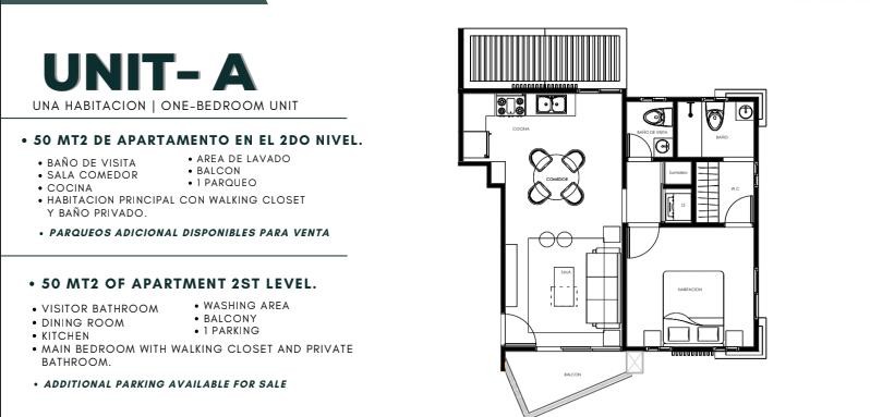 apartamentos - Proyecto en venta Punta Cana #24-1272 un dormitorio, áreas sociales4-1272  9