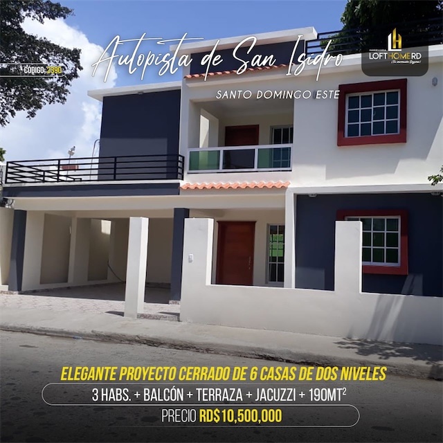 casas - Venta de casa en la autopista de san Isidro prado oriental Santo Domingo este