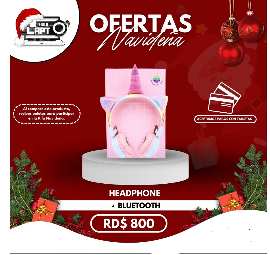 accesorios para electronica - Headphone De Unicornio 