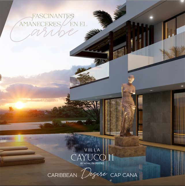 casas vacacionales y villas - Venta De Villa En la mejor zona de Cap Cana De 2,433 Con Piscina Y Jacuzzi