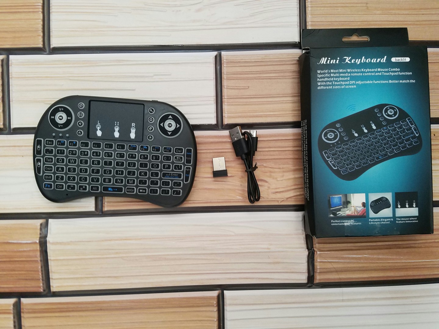 tv - Mini teclado con luz para Smart TV, TV Box, PC o Laptop 5