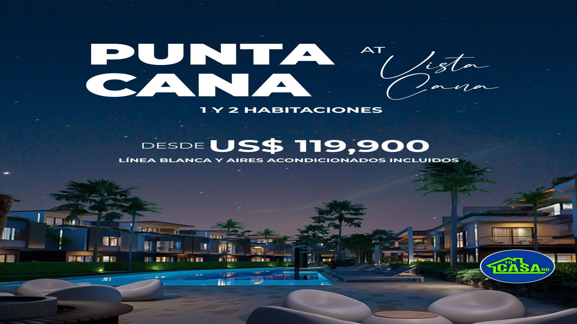 apartamentos - APARTAMENTOS DE 1 Y 2 HABITACIONES EN PUNTA CANA, VISTA CANA 1