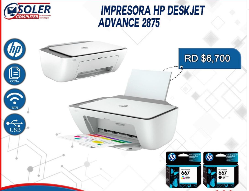 impresoras y scanners - Impresora HP Deskjet Advance 2875