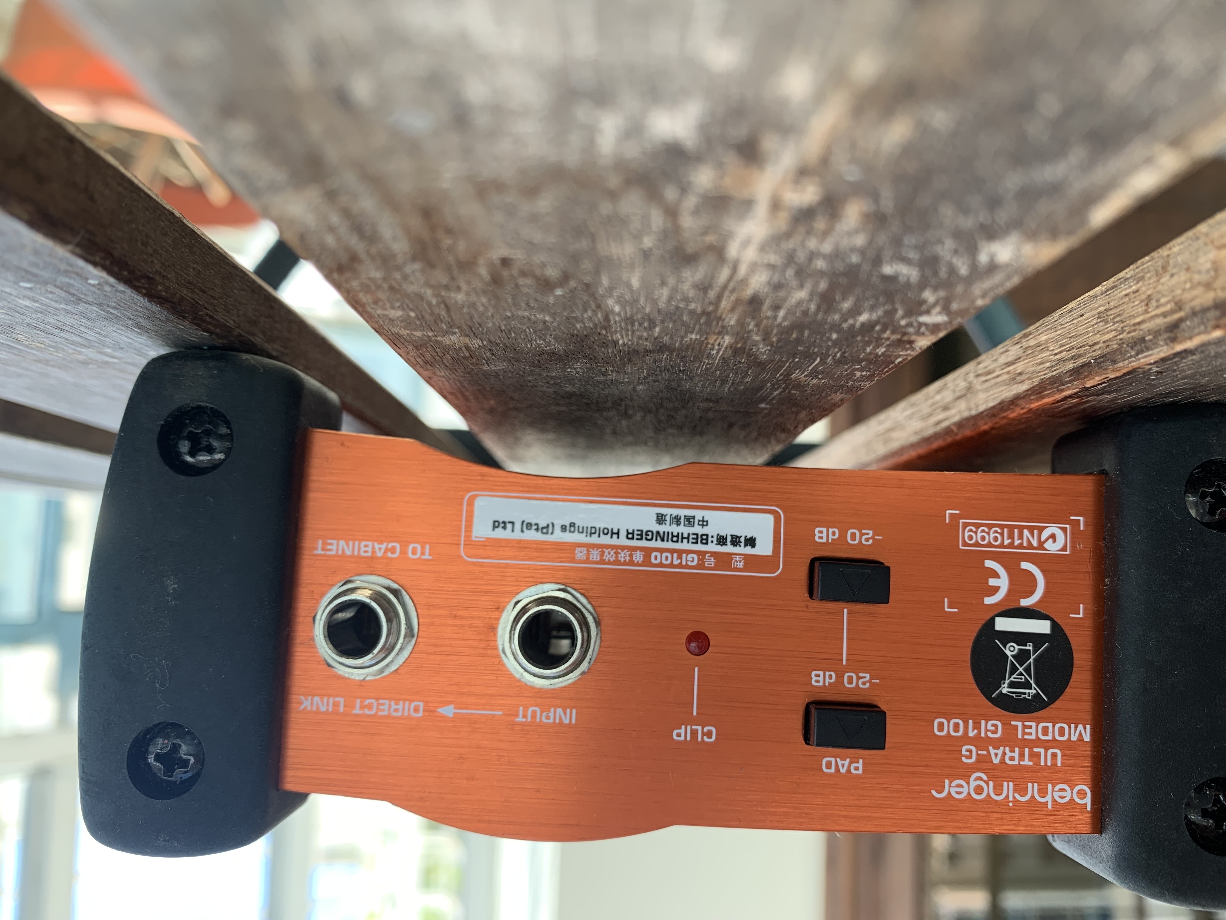 instrumentos musicales - Caja directa Behringer para guitarra eléctrica o bajo  2