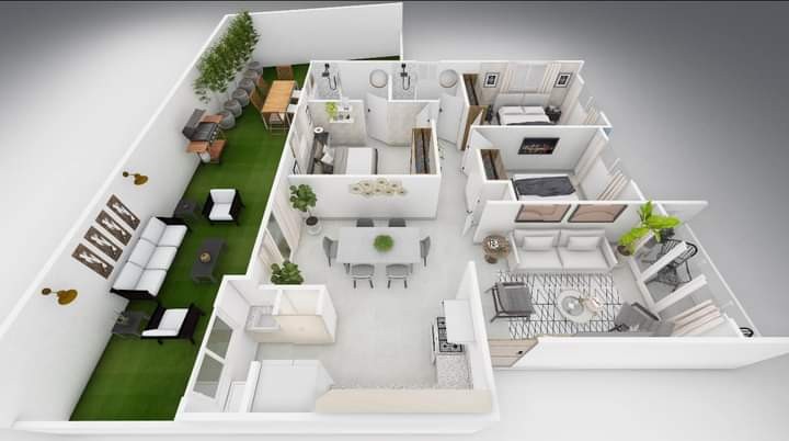 apartamentos - 🔥DIOS🔥 ¡Nuevo  proyecto Santo Domingo Oeste KM 17! 🌟 Piscina bono Vivienda  4