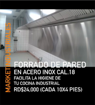 servicios profesionales - FORRADO DE PARED 👩🏽‍🍳
En acero inoxidable CAL, 18

RD$24,000 cada (10x4 pies