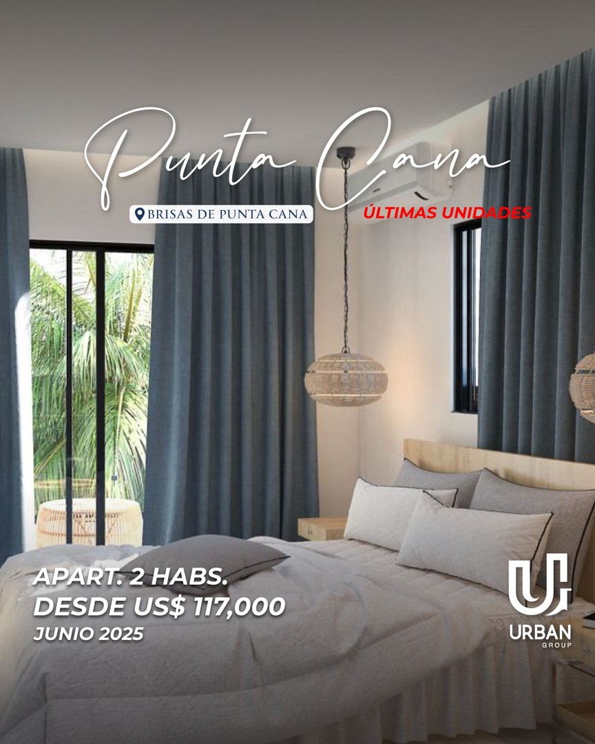 apartamentos - Apartamentos de 2 Habitaciones US$117,000 En Brisas de Punta Cana 3