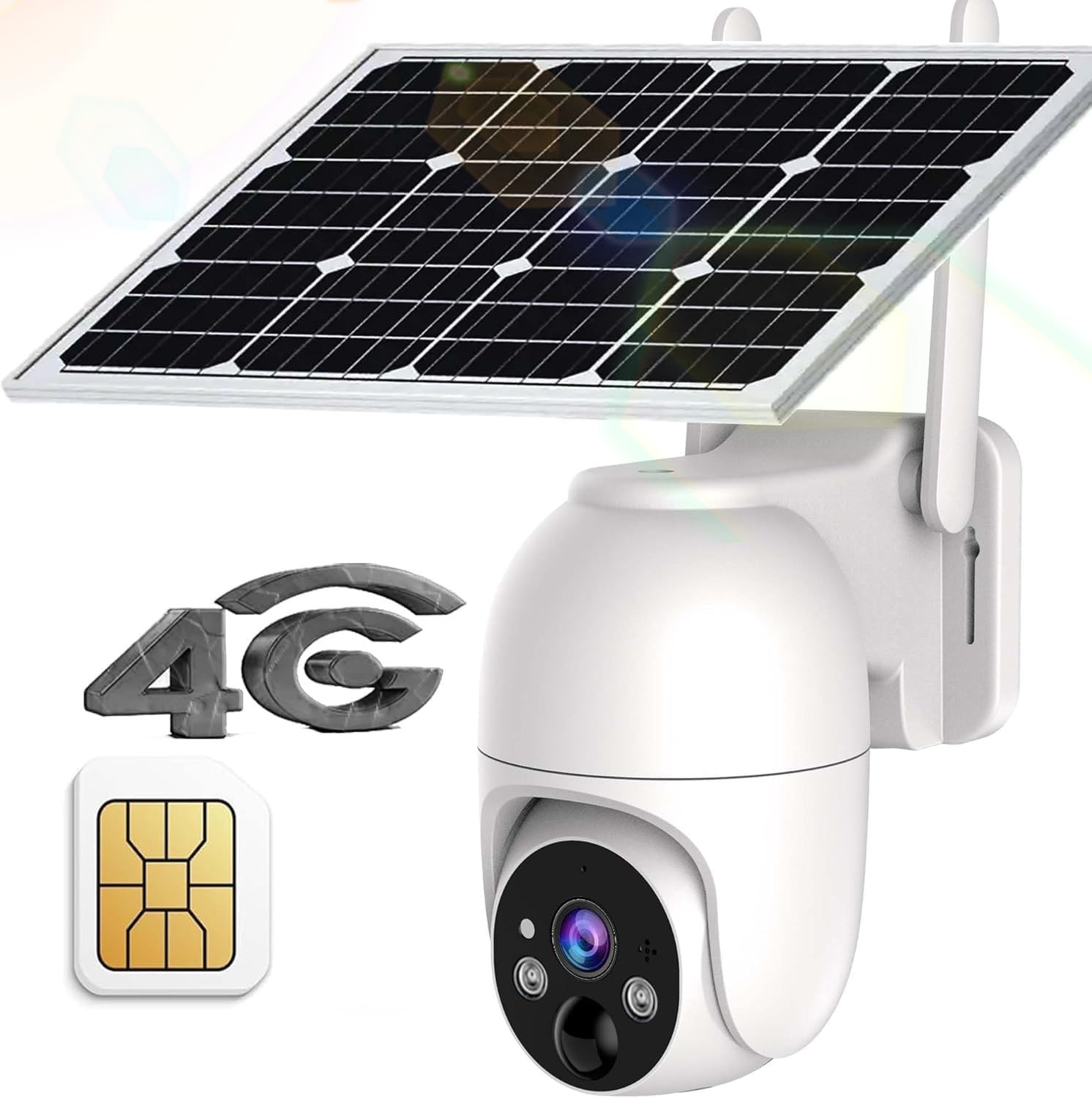 camaras y audio - Cámaras de seguridad solar 4G LTE 3MP 2K FHD