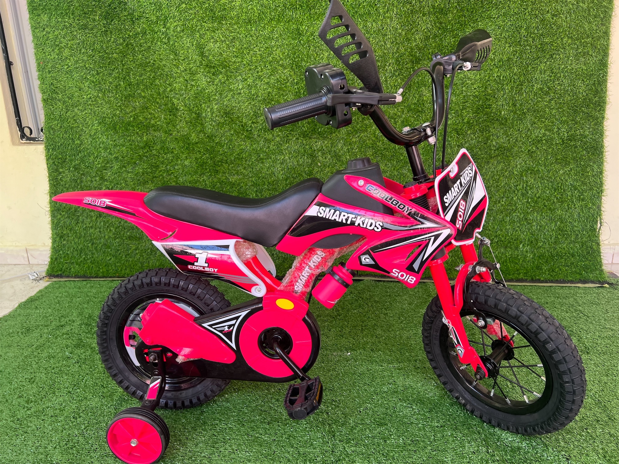 juguetes - Bicicleta tipo motocross aro 12 con sonido para niños  3-4 años taza ancha nueva 1