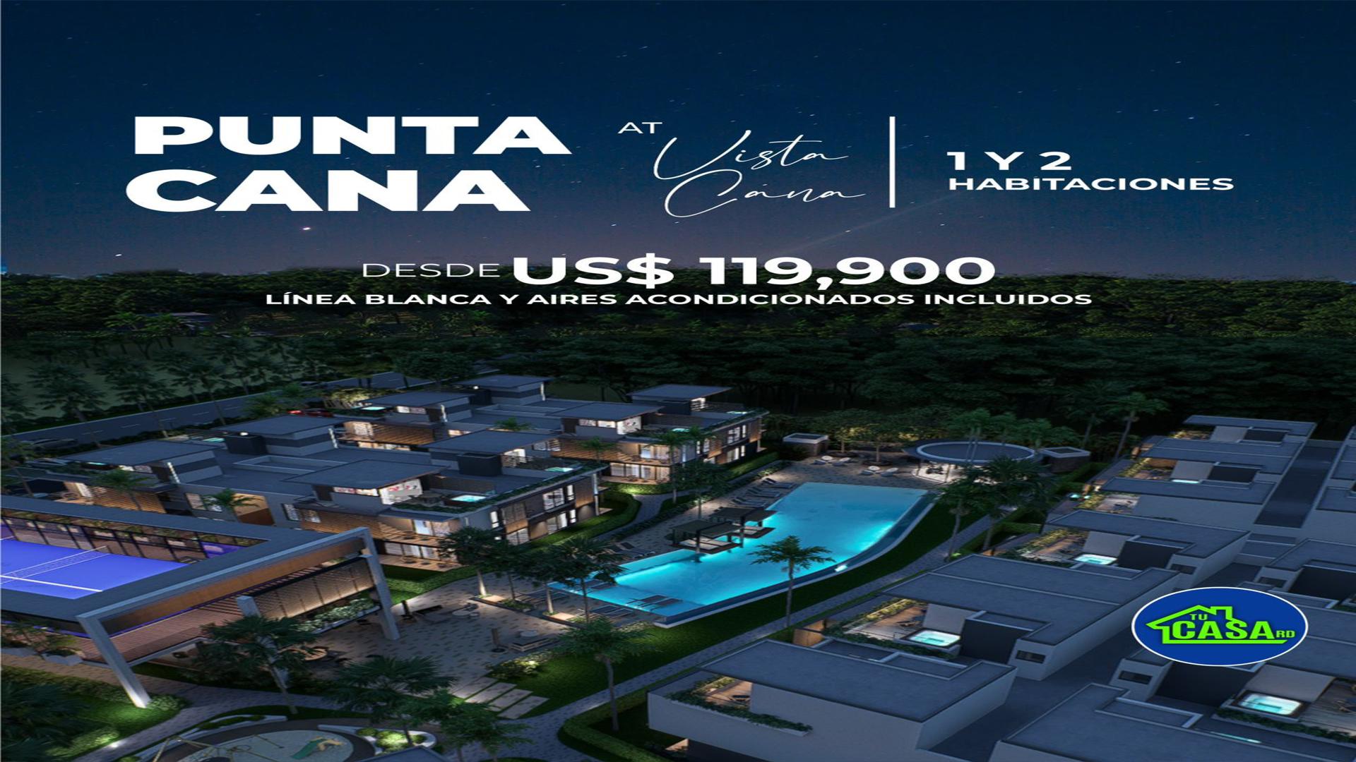 apartamentos - APARTAMENTOS DE 1 Y 2 HABITACIONES EN PUNTA CANA, VISTA CANA 2