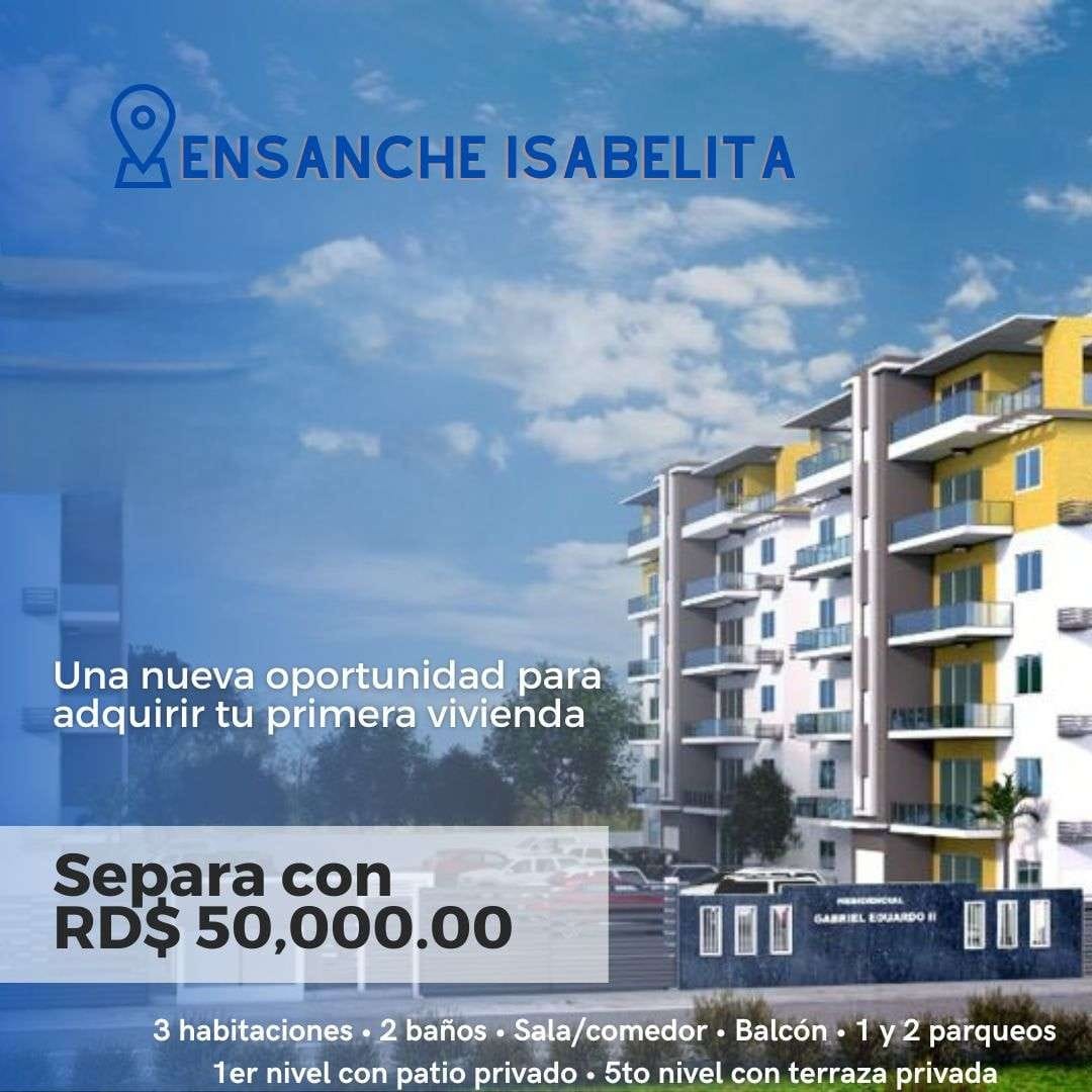 apartamentos - PROYECTO De Apartamento 3er y 4to piso En El Ensanche La Isabelita Código: PD254 4