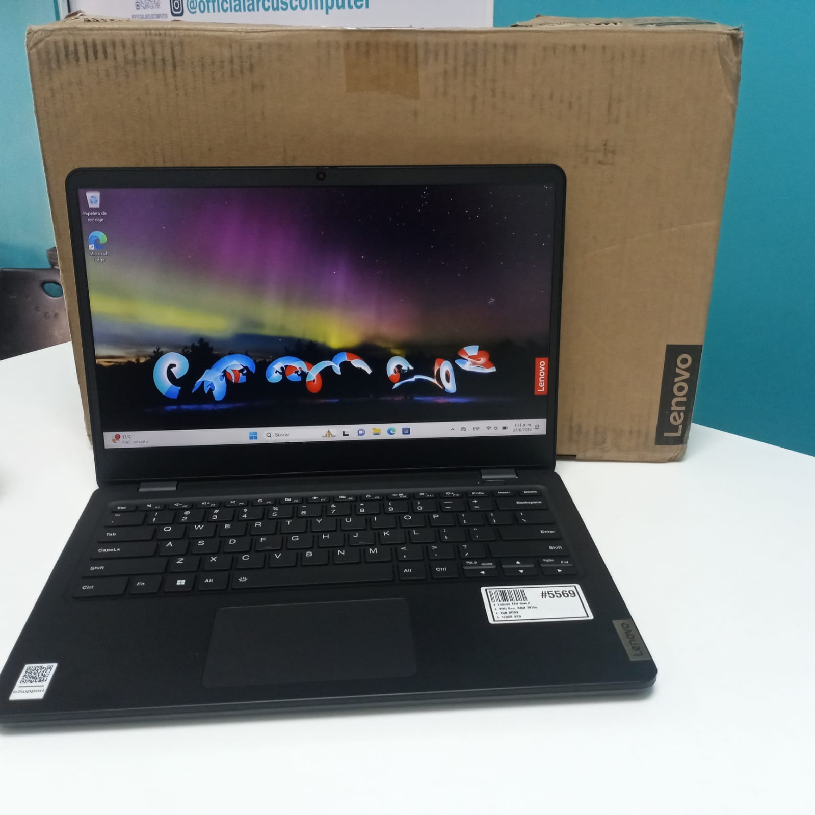 computadoras y laptops - Laptop, Lenovo 14w Gen 2 / 10th Gen, AMD 3015e / 4 0