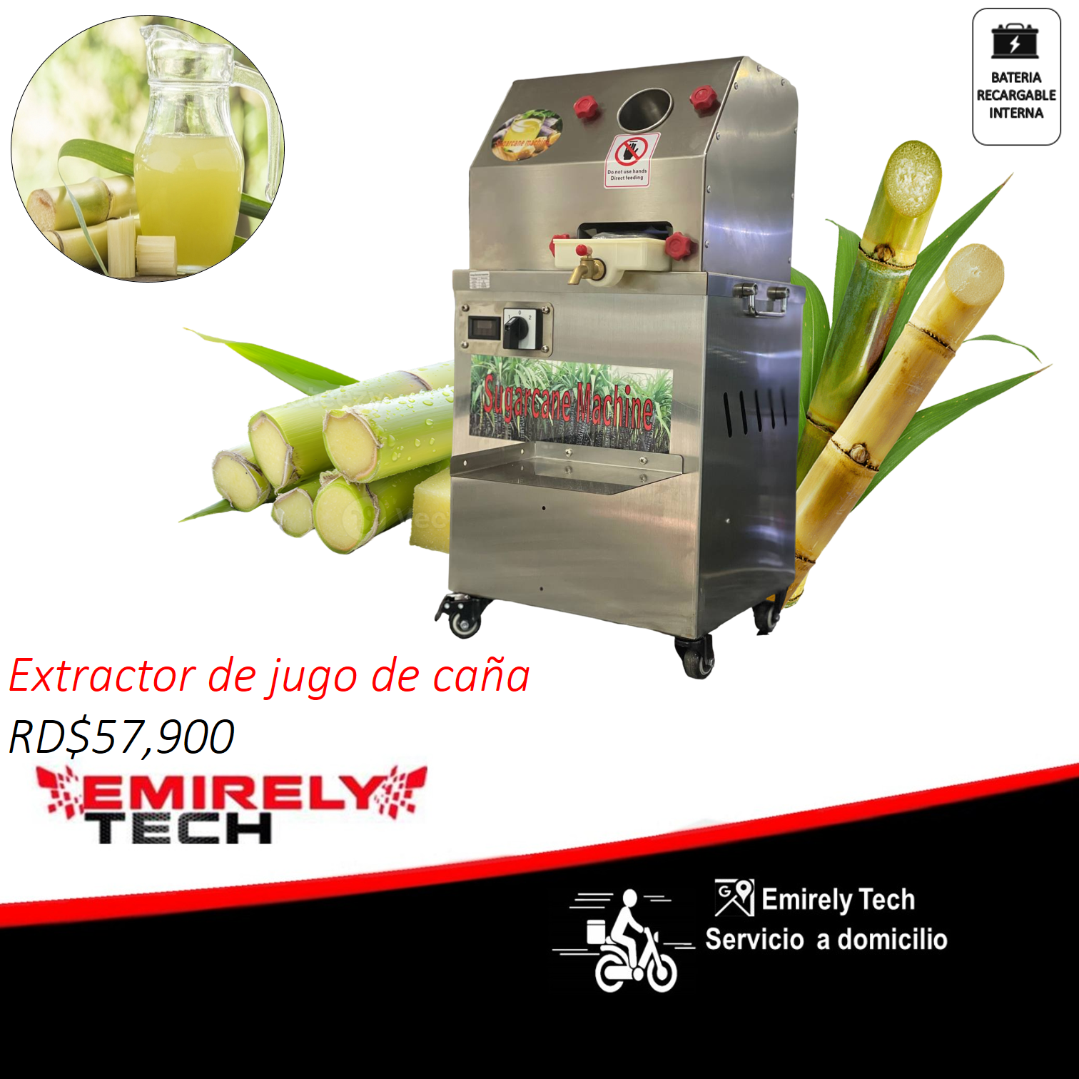 equipos profesionales - Maquina extractor trapiche de jugo caña 