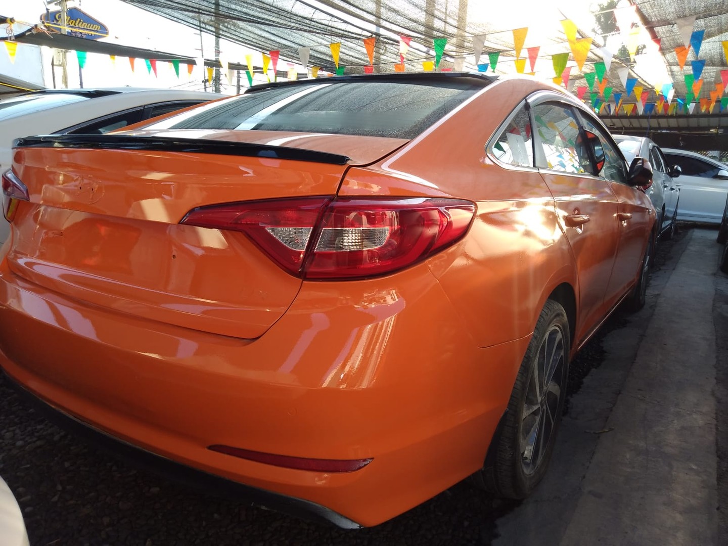 carros - HYUNDAI SONATA LF 2017  NARANJA  7