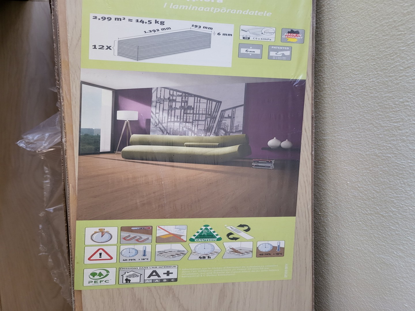 decoración y accesorios - Laminado de madera alemana importado de Europa 