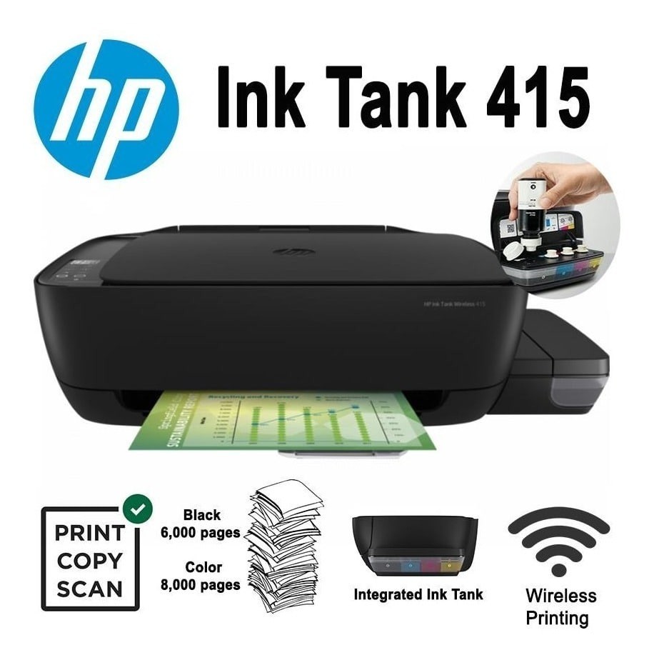 impresoras y scanners - impresora hp 415 wifi tinta 0