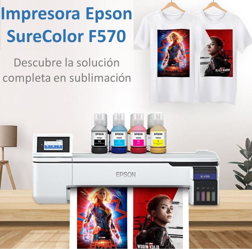 impresoras y scanners - IMPRESORA EPSON SURECOLOR F570, VERSION STANDAR DESDE 8,3" A 24.4" DE DYE-SUBLIM