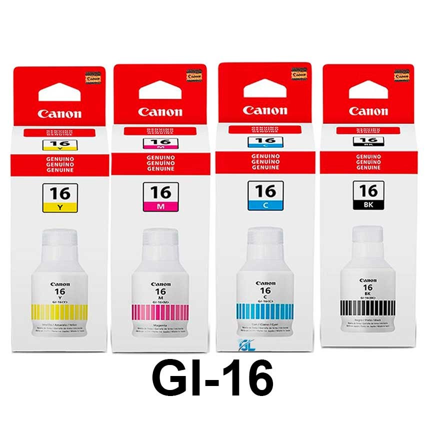 impresoras y scanners - BOTELLA DE TINTA CANON GI-16, ORIGINALES  EN TODOS LOS COLORES DISPONIBLES 