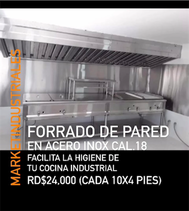 servicios profesionales - FORRADO DE PARED 👩🏽‍🍳
En acero inoxidable CAL, 18

RD$24,000 cada (10x4 pies 2