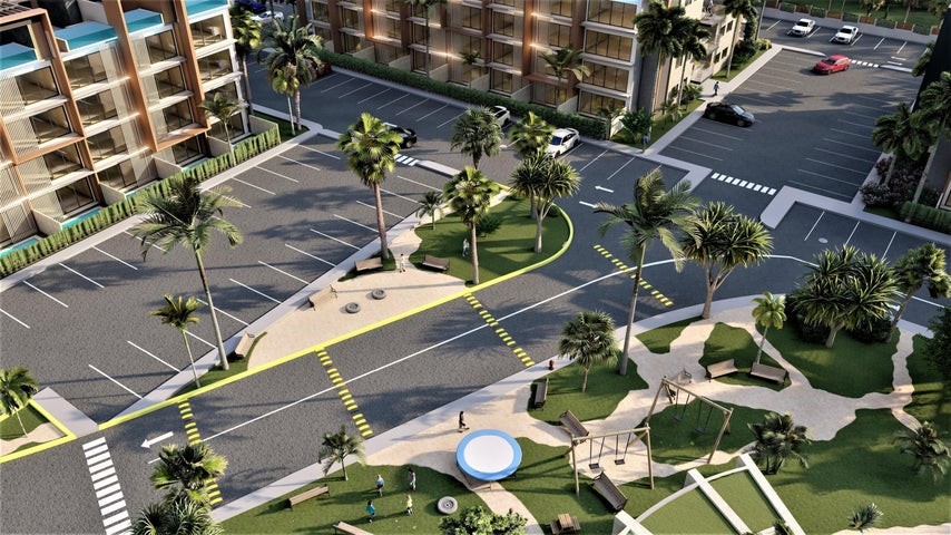 apartamentos - Proyecto en venta Punta Cana #24-1751 un dormitorio, piscina, canchas. 9