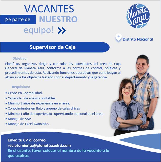 empleos disponibles - Supervisor de Caja