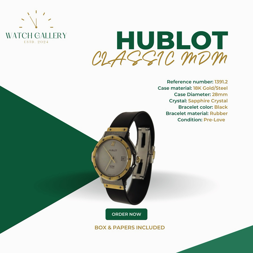 joyas, relojes y accesorios - Se vende reloj hublot mdm de mujer oro 18k con Acero