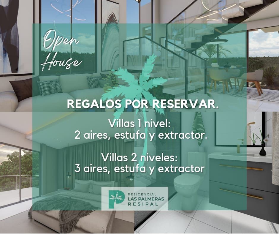 casas vacacionales y villas - Proyectos de villas en punta cana con aires y estufa incluidas República Dominic