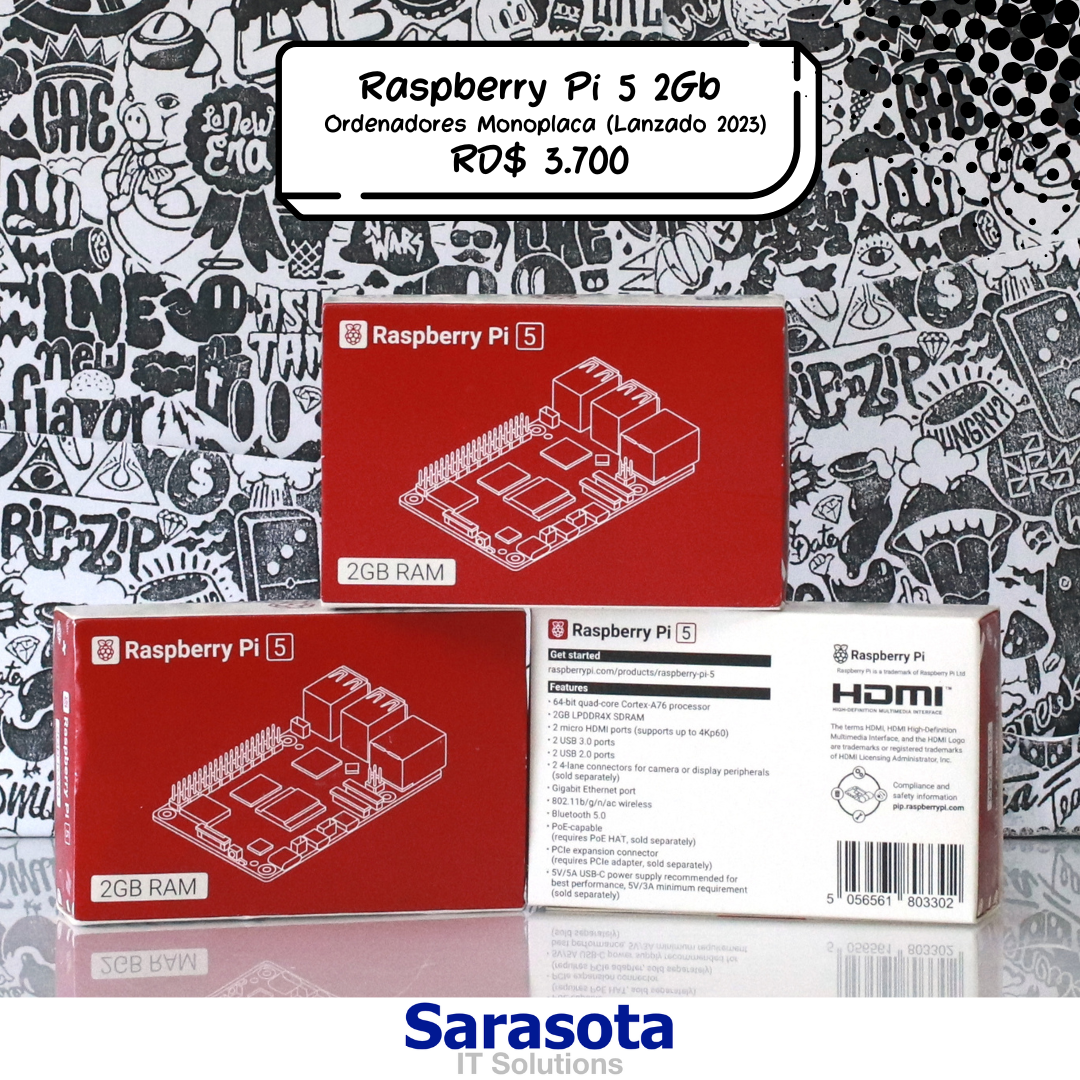 computadoras y laptops - Raspberry Pi 5 2Gb Computador Monoplaca 0