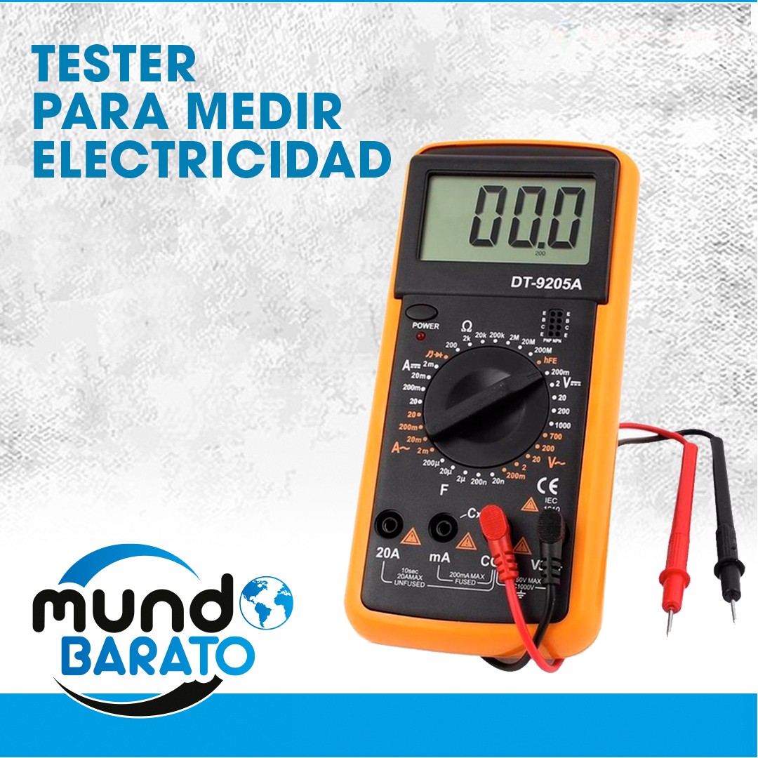 otros electronicos - Tester Multimetro Digital Medidor Electrico Amperimetro Probador de Corriente