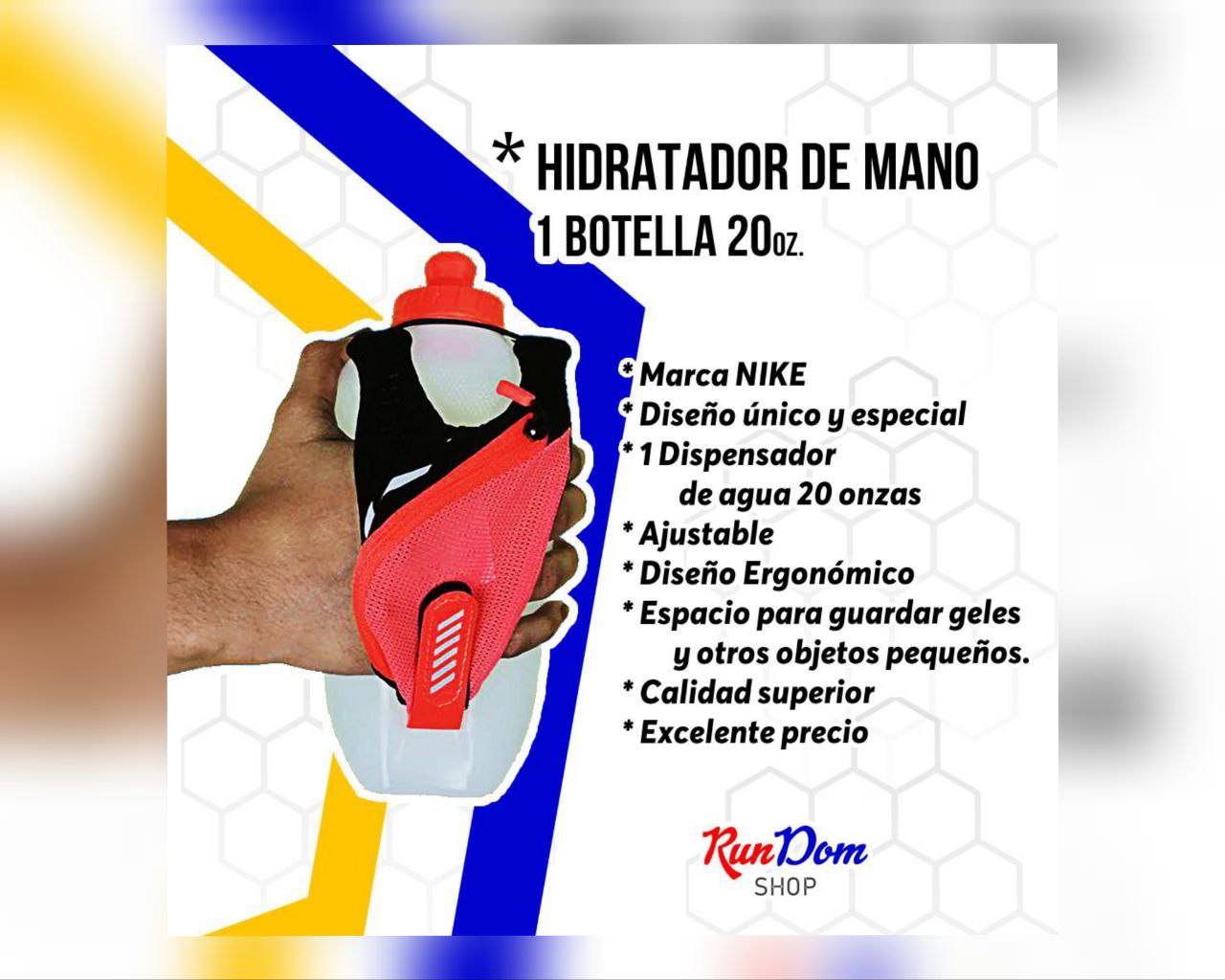 deportes - ✴️HIDRATADOR DE MANO - MARCA NIKE - 1 BOTELLA 20 o